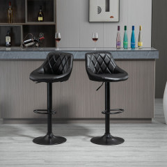 2x barová stolička Karim | čierna č.3