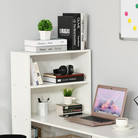 Kancelársky stôl s policami | biela č.5