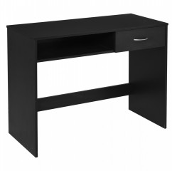 Počítačový stôl so zásuvkou 100 cm x 45 cm x 73,9 cm | čierna č.2