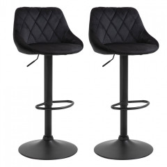 2x barová stolička Kylie | čierna č.3