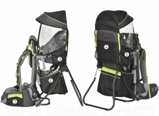 Turistická krošňa pre dieťa | zelená/čierna č.2