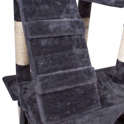 Škrabadlo pre mačky 170x62x75 cm | tmavo šedé č.7