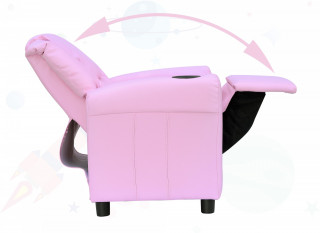 Detská skladacia stolička 62 x 56 x 69 cm | ružová č.3