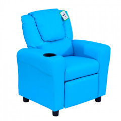 Detská skladacia stolička 62 x 56 x 69 cm | modrá č.1