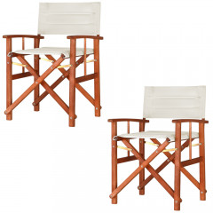 Drevené skladacie stoličky | 2 kusy č.1