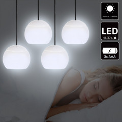 Závesná LED lampa 4 LED | 4 kusy č.1