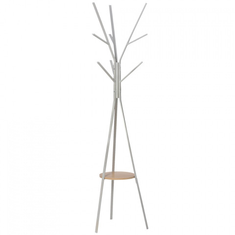 Vešiak na oblečenie kovový 180 cm | biely č.2