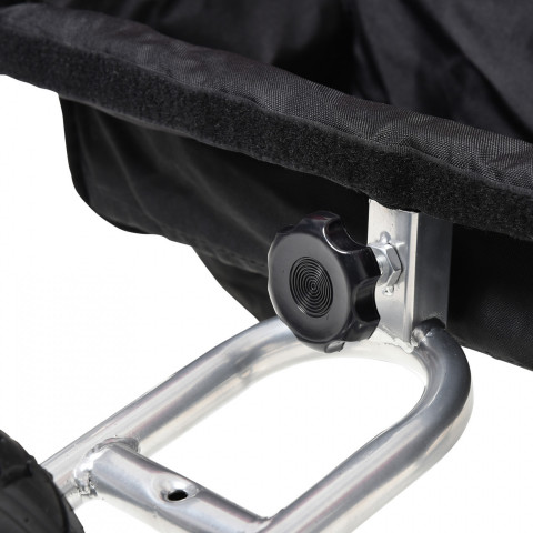 Prívesný vozík za bicykel pre 2 deti Jogger 2v1 | zeleno - čierny č.10