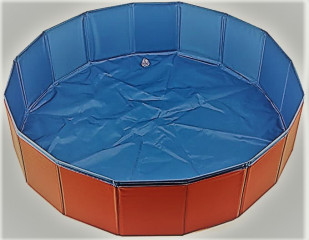 Croci Skladací bazén pre psa 80 x 20 cm | červený č.3