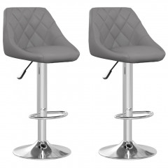 Barové stoličky sivé | 2 kusy č.1