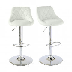 Barové stoličky biele | 2 kusy č.1