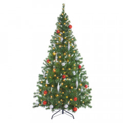 Umelý vianočný stromček s osvetlením 140 cm | zelená č.2
