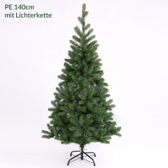 Umelý vianočný stromček s osvetlením 140 cm | zelená č.3