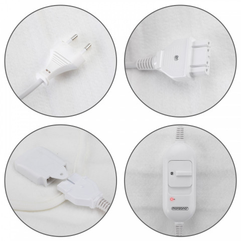 Vyhrievaná TV deka 190 x 80 cm | biela č.9