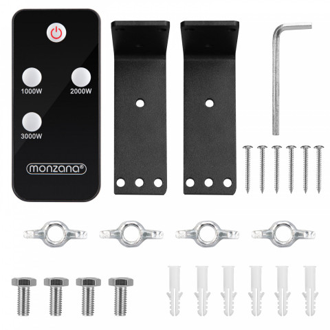 Infračervený ohrievač s diaľkovým ovládaním 3000W | čierna č.15