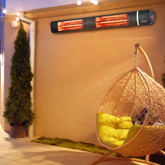 Infračervený ohrievač s diaľkovým ovládaním 3000W | čierna č.1