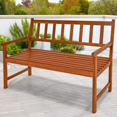 Záhradná lavička - akáciové drevo | 120 cm x 50 cm x 90 cm č.1