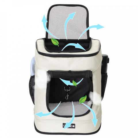 Cestovný batoh pre domáce zvieratá | béžová č.5