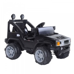 Detské elektrické auto Jeep MP3, čierne