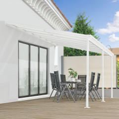 Záhradná hliníková pergola s polykarbonátom 4 x 3 m | biela č.1