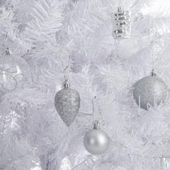 Umelý vianočný stromček 150 cm | biely č.3