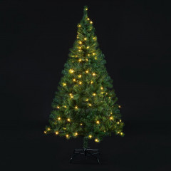 Umelý vianočný stromček s osvetlením 150 cm | zelená č.3