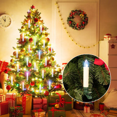 Sviečky na vianočný stromček 30 LED diód vrátane batérií | farebné č.3