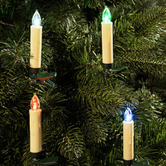 Sviečky na vianočný stromček 30 LED | farebné č.2