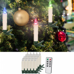 Sviečky na vianočný stromček 20 LED | farebné č.1