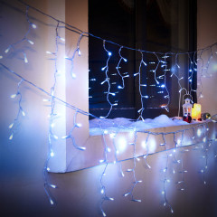 Vianočná LED reťaz 15 m | studená biela 600 LED č.3
