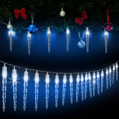 Vianočná LED reťaz s rampouchy 8 m | modrá 80 LED č.1
