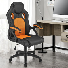 Kancelárska stolička Racing dizajn | oranžovo-čierna č.2
