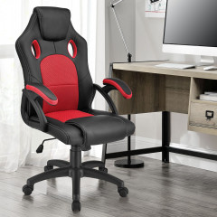 Kancelárska stolička Racing dizajn | červeno-čierna č.2