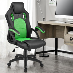 Kancelárska stolička Racing dizajn | zeleno-čierna č.2