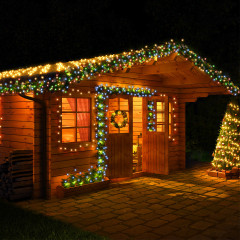 Vianočné LED osvetlenie 20 m s diaľkovým ovládaním | teplá biela 200 LED č.3