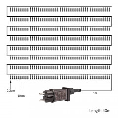 Vianočné LED osvetlenie 40 m | teplá biela 400 LED č.3