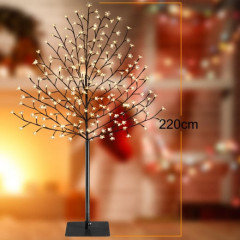 Dekoratívny LED stromček s 220 LED diódami | teplá biela č.2