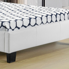 Čalúnená posteľ Verona s LED osvetlením 90 x 200 cm | biela č.3