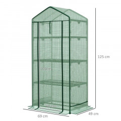 Záhradný kontajner 69 x 49 x 125 cm | zelená č.2