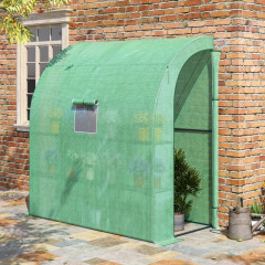 Záhradný kontajner s dvoma dvierkami 200 x 100 x 215 cm | zelená