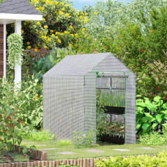 Záhradný polytunel 120 x 186 x 190 cm | bielo-zelená č.1