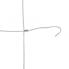 Zvitok drôteného pletiva 52 x 1 m | strieborná č.2