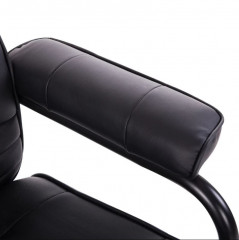 Masážne relaxačné kreslo BRETT so stoličkou | čierna č.3