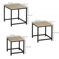 Sada skladacích stolov | 3ks č.3