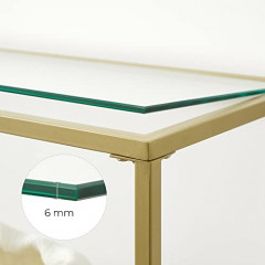 Konzolový stolík 130 x 30 x 73,3 cm | zlatá č.3