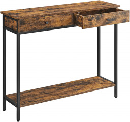 Konzolový stôl Vintage | hnedo-čierna č.1