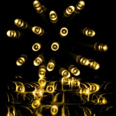 Vianočné LED osvetlenie 20 m | teplá biela 200 LED | zelený kábel č.2