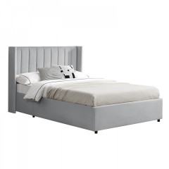 Čalúnená posteľ Savona 140x 200 cm s úložným priestorom | svetlo sivá č.2