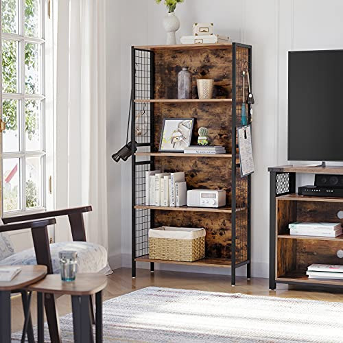 Knižnica 4 poschodia | hnedá, čierna