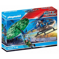 Playmobil 70569 Policajná helikoptéra: naháňačka na padáku č.1